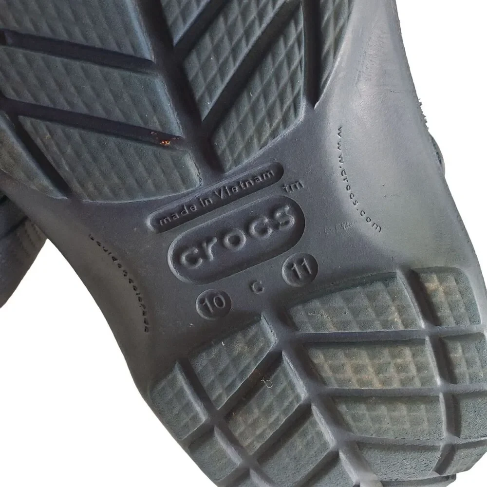 Crocs Classic Clogs Child Toddlers 10-11 Navy Blue Slip On Beach Pool Play
